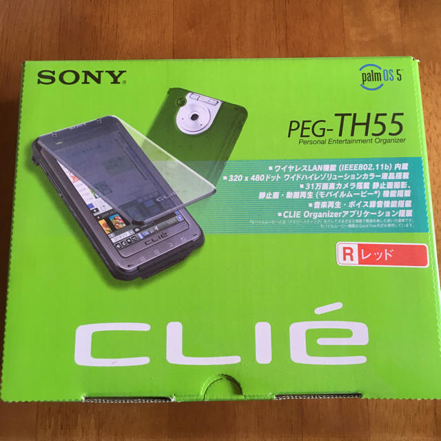 SONY(ソニー)のSONY CLIE PEG-TH55 レッド完動品 スマホ/家電/カメラのスマートフォン/携帯電話(その他)の商品写真