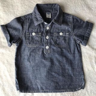 オールドネイビー(Old Navy)のold navy kids ベビー デニムシャツ 80 美品 ボーイズ 男の子(シャツ/カットソー)