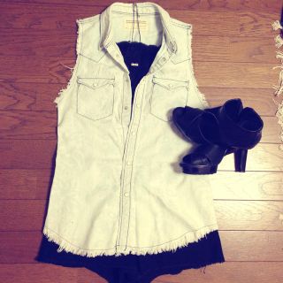 マウジー(moussy)のmoussy デニムベスト(ベスト/ジレ)