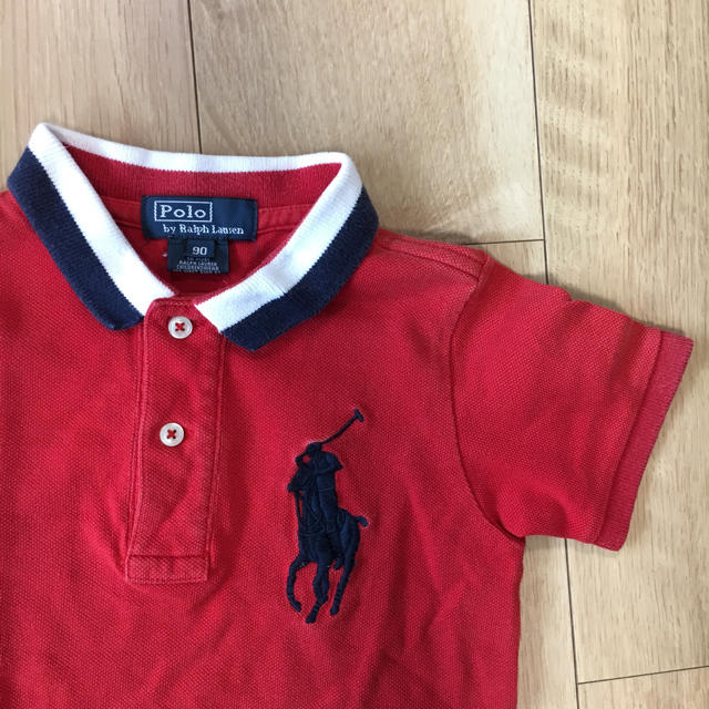 Ralph Lauren(ラルフローレン)ののん様専用 ラルフローレン 半袖 ポロシャツ 90 赤 キッズ/ベビー/マタニティのキッズ服男の子用(90cm~)(Tシャツ/カットソー)の商品写真