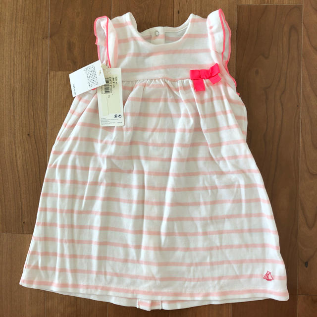 PETIT BATEAU(プチバトー)のプチバトー サイズ18m ワンピース 81cm キッズ/ベビー/マタニティのベビー服(~85cm)(ワンピース)の商品写真