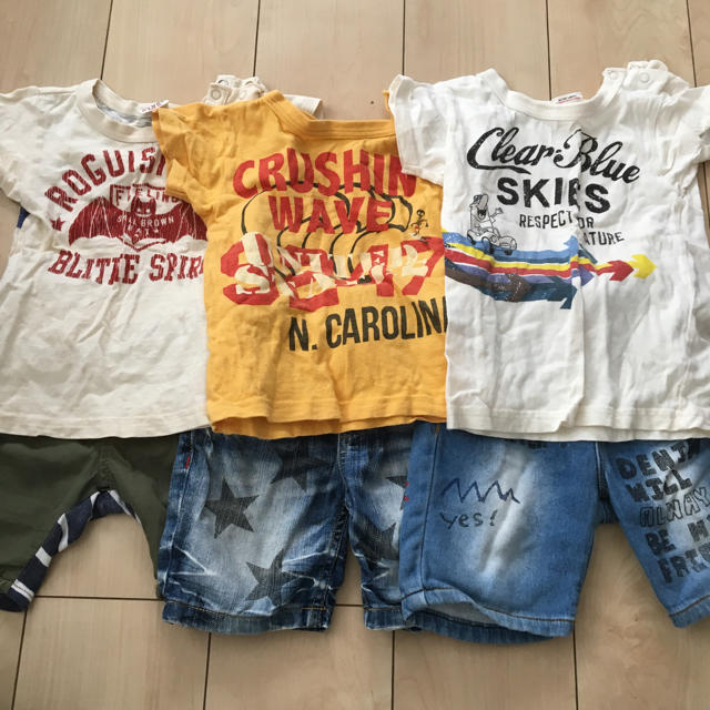 JUNK STORE(ジャンクストアー)の男の子 夏服 6枚セット 90〜95センチ キッズ/ベビー/マタニティのキッズ服男の子用(90cm~)(パンツ/スパッツ)の商品写真