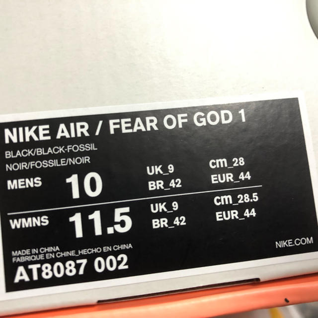 FEAR OF GOD(フィアオブゴッド)のnike fear of god raid 180 メンズの靴/シューズ(スニーカー)の商品写真