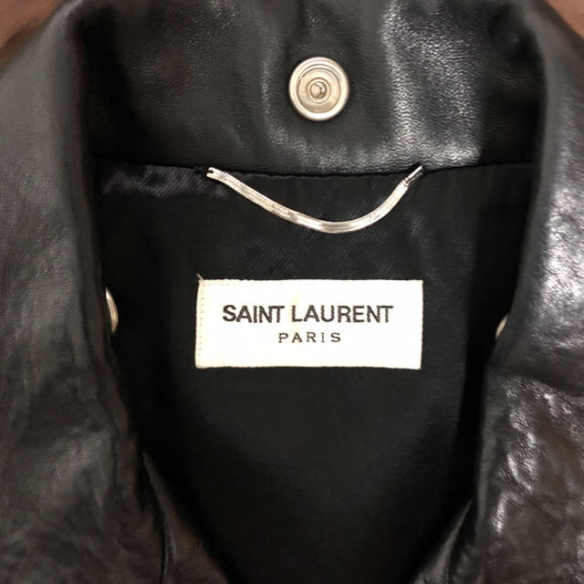 Saint Laurent(サンローラン)の正規品 サンローランパリ saint laurent ライダースジャケット 50 メンズのジャケット/アウター(ライダースジャケット)の商品写真