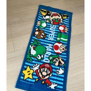 ニンテンドウ(任天堂)の新品未使用 マリオ フェイスタオル(タオル)