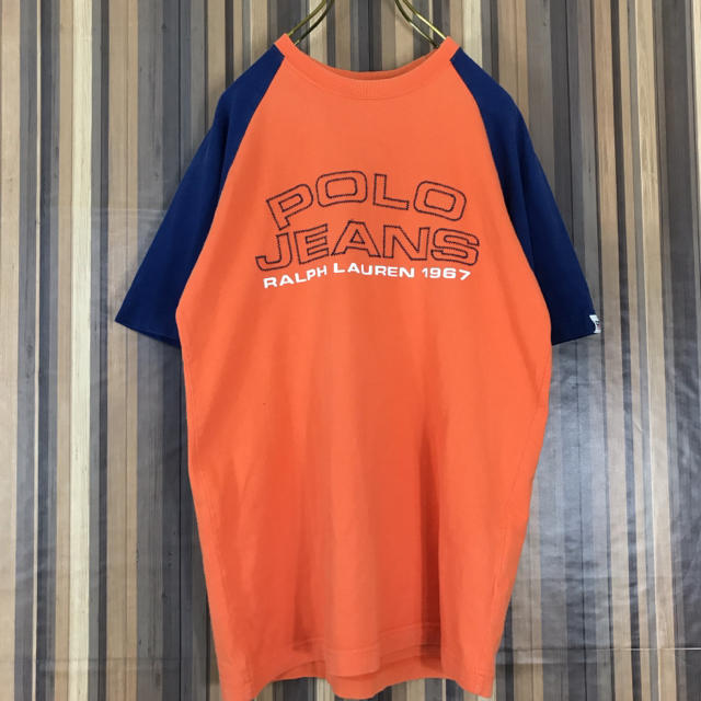 Ralph Lauren(ラルフローレン)のPOLO JEANS ラルフローレン Tシャツ 半袖 ビッグロゴ バイカラー メンズのトップス(Tシャツ/カットソー(半袖/袖なし))の商品写真