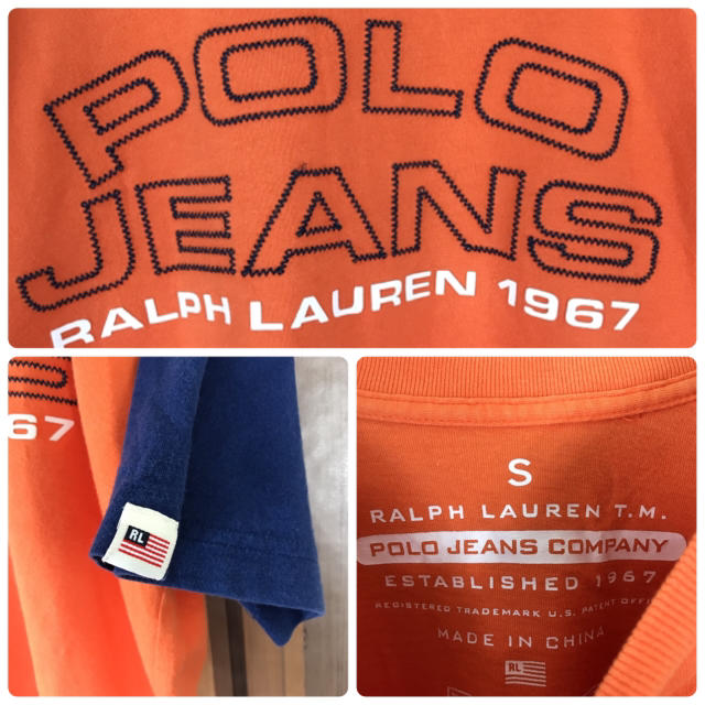 Ralph Lauren(ラルフローレン)のPOLO JEANS ラルフローレン Tシャツ 半袖 ビッグロゴ バイカラー メンズのトップス(Tシャツ/カットソー(半袖/袖なし))の商品写真