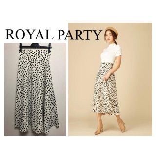 ロイヤルパーティー(ROYAL PARTY)のROYAL PARTY ダルメシアンフレアスカート(ひざ丈スカート)