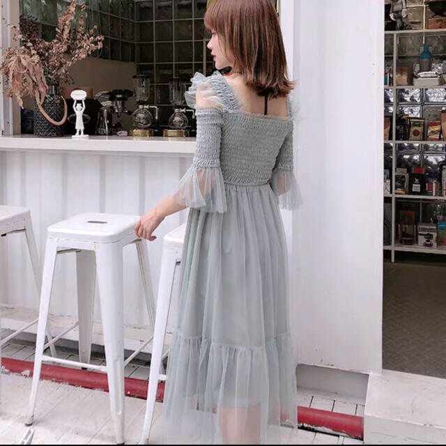 フリルチュールベスト / Frill Tulle Vest ブラック+