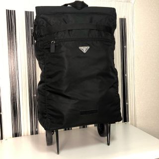 プラダ(PRADA)のLinca様専用  PRADA 折り畳み キャリーバッグ ブラック (スーツケース/キャリーバッグ)