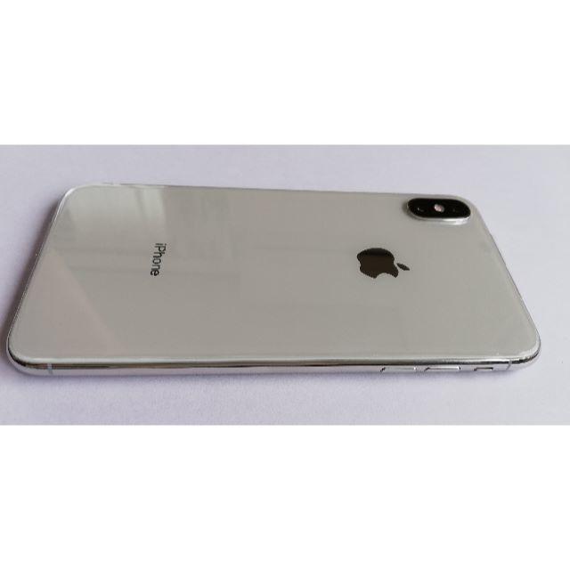 iPhone(アイフォーン)のiPhone XS MAX 256MB シルバー中古　美品です　simロック解除 スマホ/家電/カメラのスマートフォン/携帯電話(スマートフォン本体)の商品写真