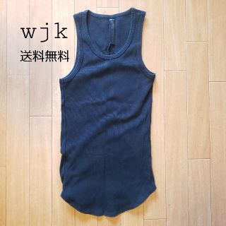 ダブルジェーケー(wjk)の【wjk送料無料】round-hem rib tank [black](タンクトップ)