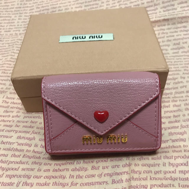 miumiu - ラブレター財布の通販 by 桃瀬ショップ｜ミュウミュウならラクマ