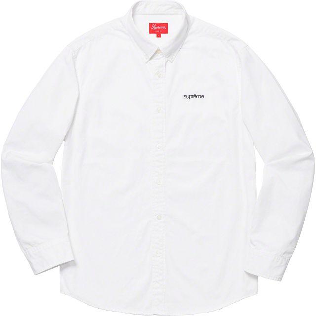 Lサイズ Supreme Washed Twill Shirt White