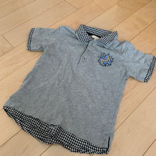 ハッシュアッシュ(HusHush)の★にーな様★ハッシュアッシュ ポロシャツ 120cm グレー チェック(Tシャツ/カットソー)