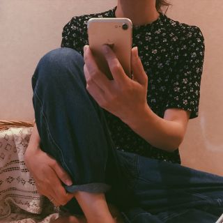 ロキエ(Lochie)のfrance vintage flower tops(カットソー(半袖/袖なし))