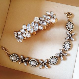 ジェイクルー(J.Crew)のラインストーンブレス💎✨セット💖🍒(ブレスレット/バングル)