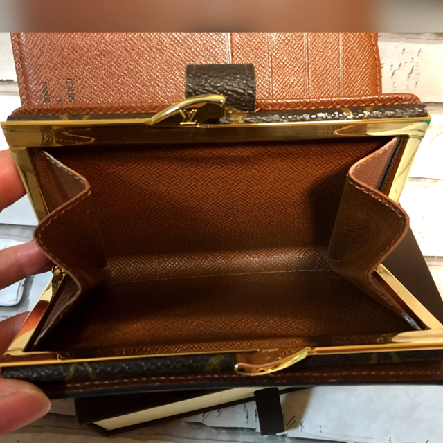 LOUIS VUITTON(ルイヴィトン)の綺麗!! ルイヴィトン LOUIS VUITTON がま口 折財布 レディースのファッション小物(財布)の商品写真