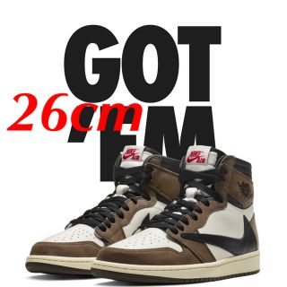 ナイキ(NIKE)のナイキ エアジョーダン1 トラヴィス スコット AIR JORDAN 1(スニーカー)