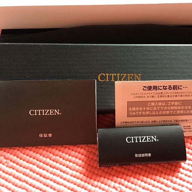 CITIZEN(シチズン)のシチズン ダイヤモンド スクエアフェイス  レザーベルト ソーラーウォッチ  レディースのファッション小物(腕時計)の商品写真