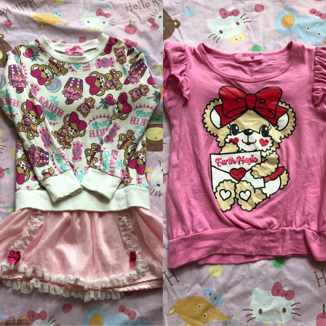 EARTHMAGIC(アースマジック)のみーみ♡様専用 キッズ/ベビー/マタニティのキッズ服女の子用(90cm~)(ワンピース)の商品写真