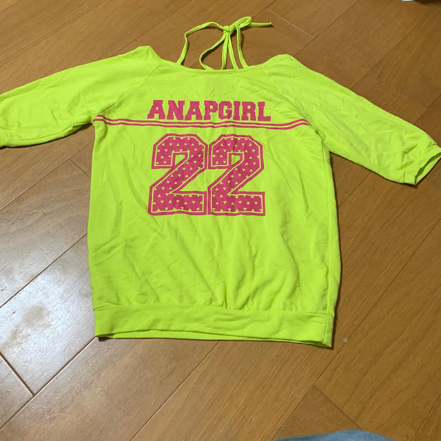 ANAP(アナップ)のANAP GIRL トップス サイズS キッズ キッズ/ベビー/マタニティのキッズ服女の子用(90cm~)(Tシャツ/カットソー)の商品写真