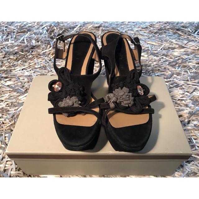 Marni(マルニ)のマルニ MARNI ビジュー フラワー ウェッジソール  サンダル レディースの靴/シューズ(サンダル)の商品写真