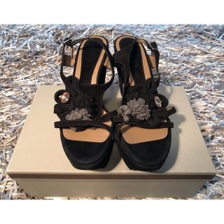 マルニ(Marni)のマルニ MARNI ビジュー フラワー ウェッジソール  サンダル(サンダル)