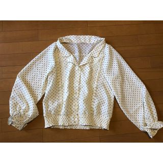 ナイスクラップ(NICE CLAUP)のドット柄 夏服 レディース ブラウス(シャツ/ブラウス(長袖/七分))