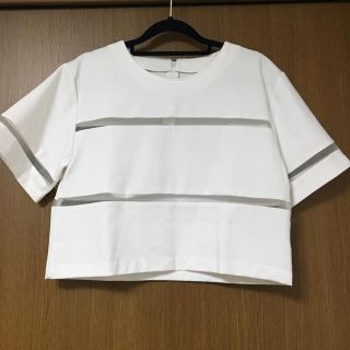 ムルーア(MURUA)の【MURUA】トップス☆半袖☆ショート丈☆ホワイト(Tシャツ(半袖/袖なし))