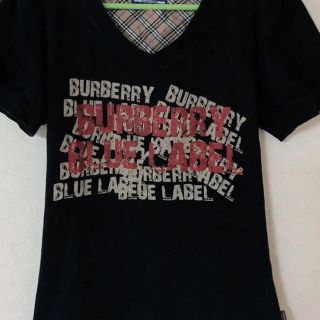 バーバリーブルーレーベル(BURBERRY BLUE LABEL)の値下げしました！バーバリーブルーレーベル  VネックTシャツ！(Tシャツ(半袖/袖なし))