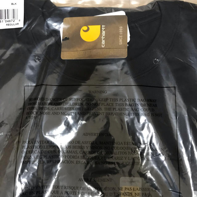 carhartt(カーハート)のカーハート Tシャツ 黒 L メンズのトップス(Tシャツ/カットソー(半袖/袖なし))の商品写真