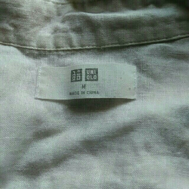 UNIQLO(ユニクロ)のUNIQLO　白シャツ長袖 レディースのトップス(シャツ/ブラウス(長袖/七分))の商品写真