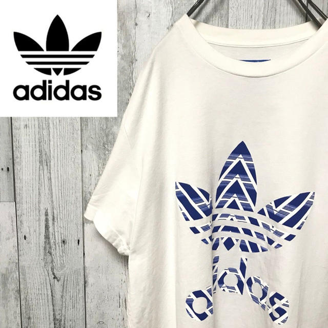 adidas(アディダス)のアディダスオリジナルス☆トレフォイルロゴ ビッグロゴ デカロゴ Tシャツ メンズのトップス(Tシャツ/カットソー(半袖/袖なし))の商品写真