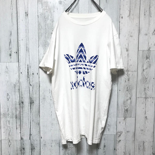 adidas(アディダス)のアディダスオリジナルス☆トレフォイルロゴ ビッグロゴ デカロゴ Tシャツ メンズのトップス(Tシャツ/カットソー(半袖/袖なし))の商品写真