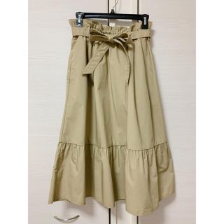 ユニクロ(UNIQLO)のユニクロ☆ベージュ フレアスカート(ひざ丈スカート)