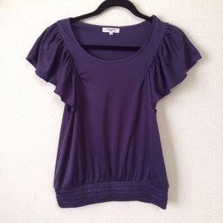 ナチュラルビューティーベーシック(NATURAL BEAUTY BASIC)のNBBフリルが可愛いTシャツ(Tシャツ(半袖/袖なし))