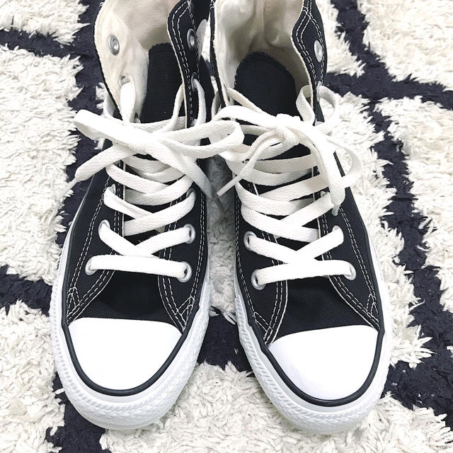 CONVERSE(コンバース)のconverse オールスター ハイカット ブラック 23.5cm レディースの靴/シューズ(スニーカー)の商品写真