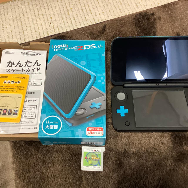 ニンテンドー2DS(ニンテンドー2DS)のnew nintendo 2DLL ブラック タイコーズ 充電器 ソフト一本付 エンタメ/ホビーのゲームソフト/ゲーム機本体(携帯用ゲーム機本体)の商品写真