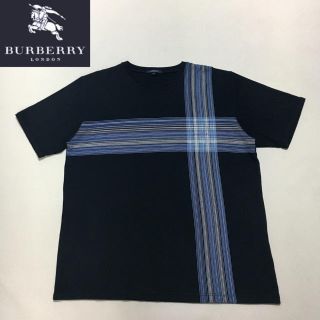 バーバリー(BURBERRY)のバーバリー ロンドン◆Tシャツ TEE 日本製◆ネイビー Lサイズ(Tシャツ/カットソー(半袖/袖なし))