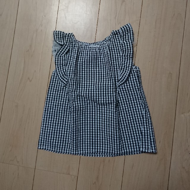 GLOBAL WORK(グローバルワーク)のノースリーブフリルブラウス キッズ/ベビー/マタニティのキッズ服女の子用(90cm~)(ブラウス)の商品写真