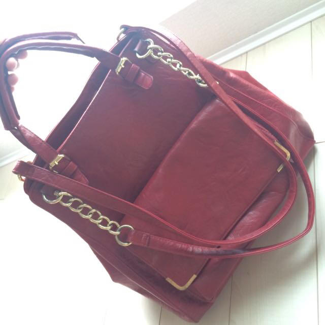 TOPSHOP(トップショップ)のTopshop bag RED レディースのバッグ(ハンドバッグ)の商品写真