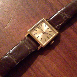 OMEGAアンティークレザーベルト腕時計(腕時計)