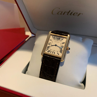 カルティエ(Cartier)のカルティエ タンクソロ  LM ピンクゴールド(腕時計)