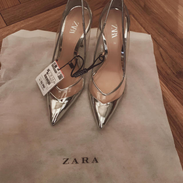 ZARA(ザラ)のザラのヒールパンプス レディースの靴/シューズ(ハイヒール/パンプス)の商品写真