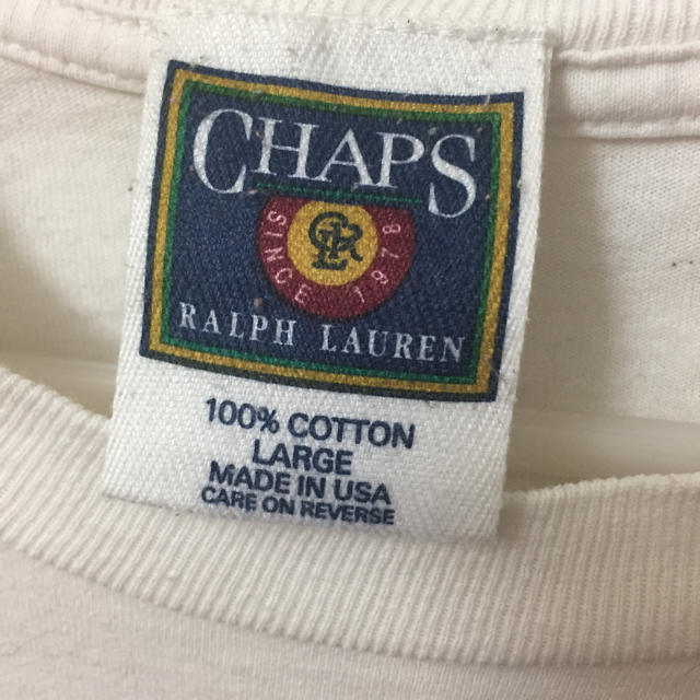 Ralph Lauren(ラルフローレン)のCHAPS ラルフローレン コラボ？Tシャツ 90年代 国旗柄 メンズのトップス(Tシャツ/カットソー(半袖/袖なし))の商品写真