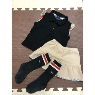 バーバリー(BURBERRY)のBurberry トップス、スカート、靴下セット(Tシャツ/カットソー)