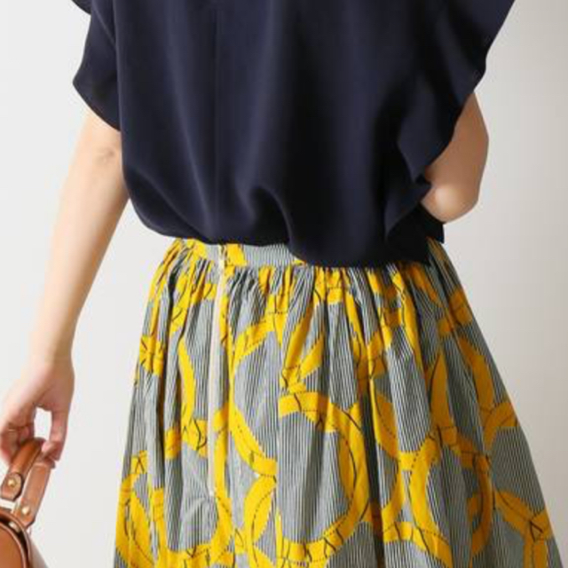 Spick & Span(スピックアンドスパン)のスピック&スパンMAISON CHATEAU ROUGEプリントギャザースカート レディースのスカート(ロングスカート)の商品写真