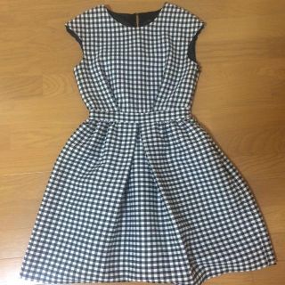 ザラ(ZARA)のギンガムチェックOP♡(ひざ丈ワンピース)