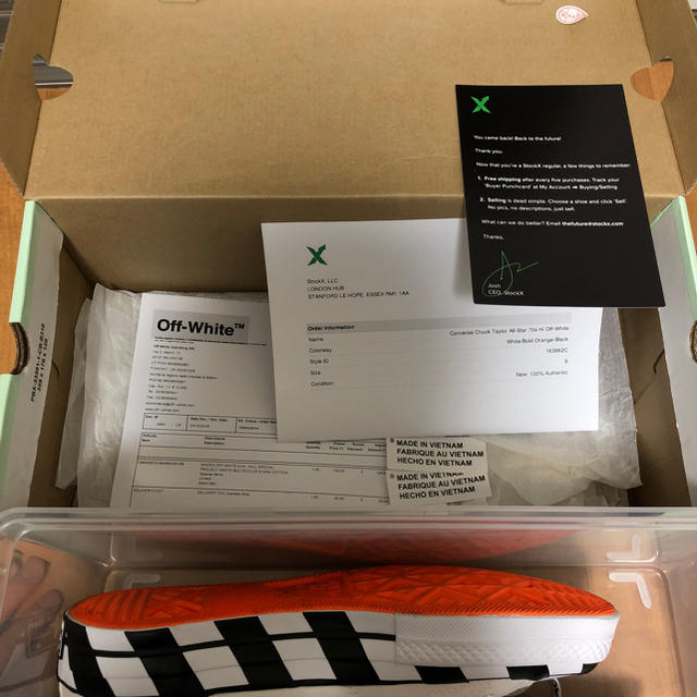 converse off-white US9 27.5cm 1